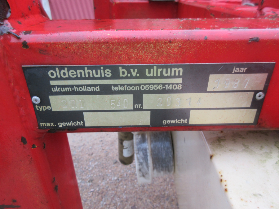5526 Oldenhuis haulm puller looftrekker