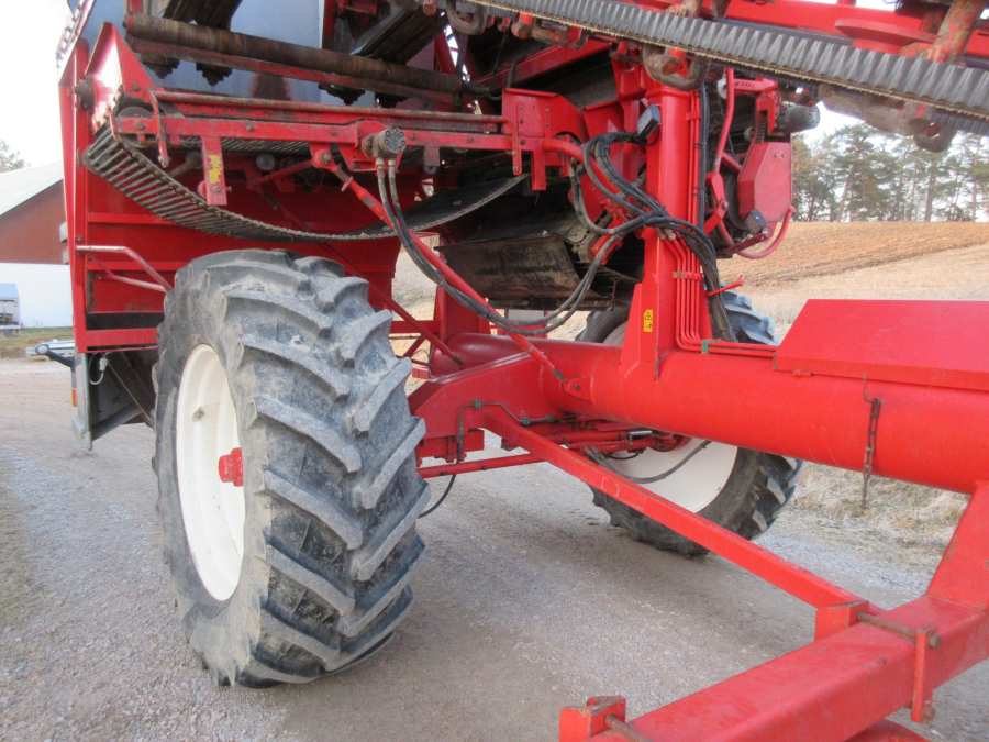 5528 Dewulf GKII carrot harvester 2 row with elevator