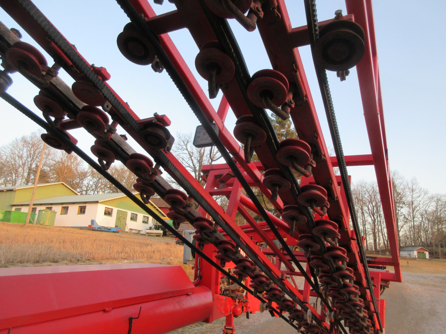 5528 Dewulf GKII carrot harvester 2 row with elevator
