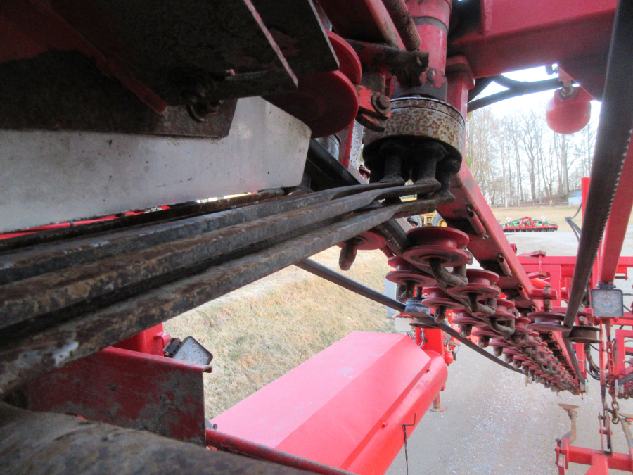 5528 Dewulf GKII carrot harvester 2 row with elevator