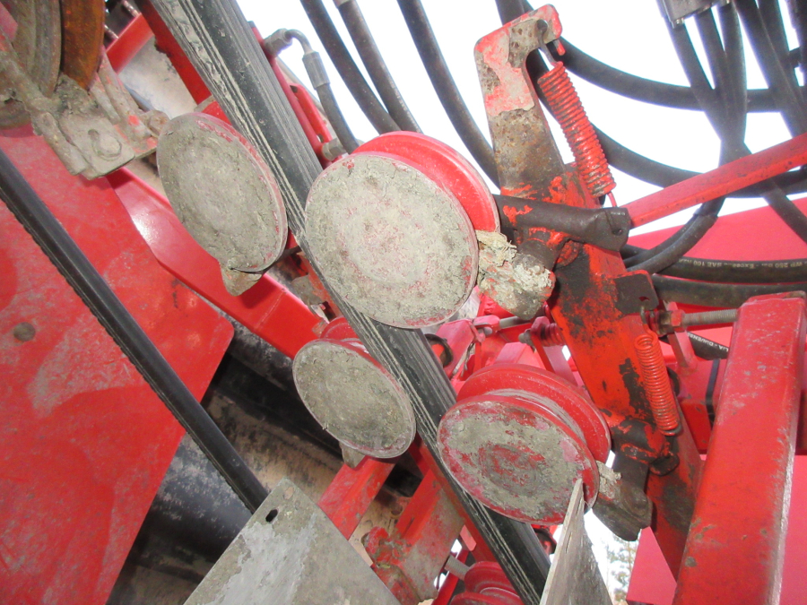 5528 Dewulf GKII carrot harvester 2 row with elevator