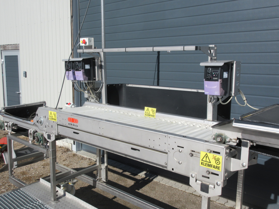 5795 EKKO roller inspection table STAINLESS STEEL