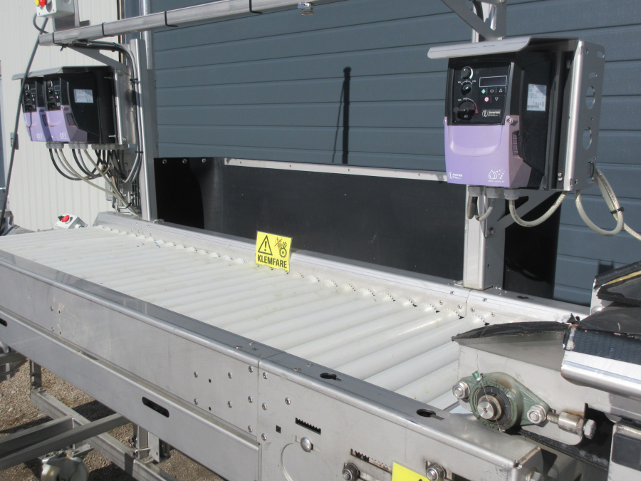 5795 EKKO roller inspection table STAINLESS STEEL