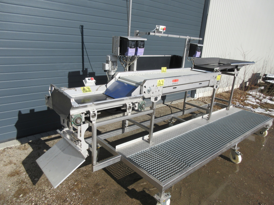 5795 EKKO roller inspection table STAINLESS STEEL