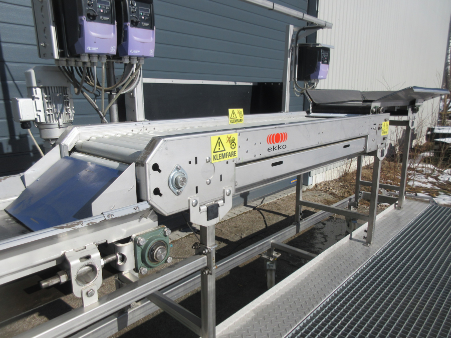 5795 EKKO roller inspection table STAINLESS STEEL