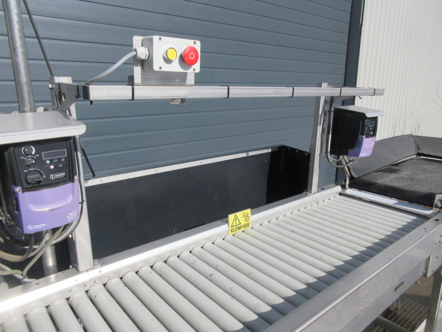 5795 EKKO roller inspection table STAINLESS STEEL