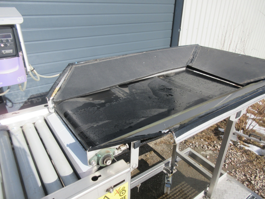 5795 EKKO roller inspection table STAINLESS STEEL
