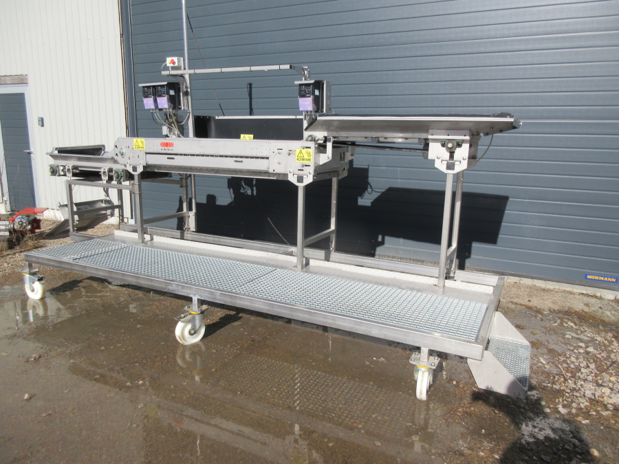 5795 EKKO roller inspection table STAINLESS STEEL