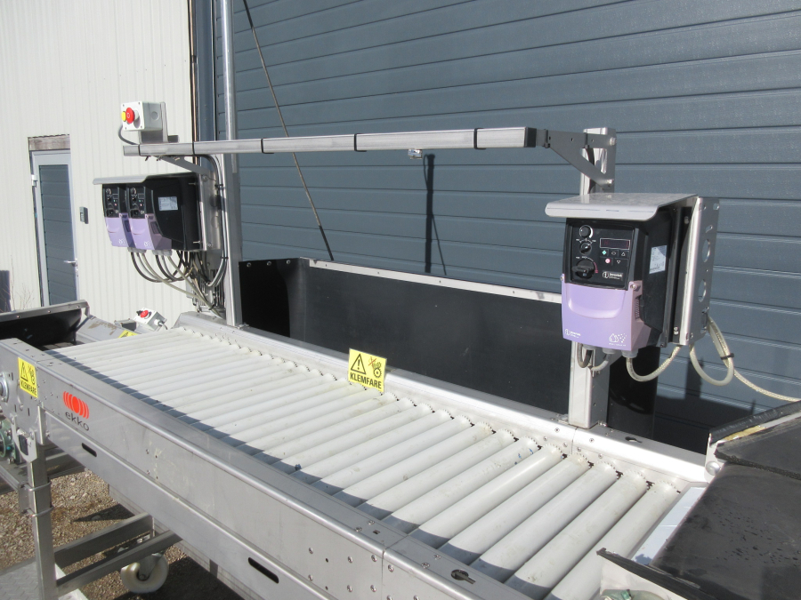 5795 EKKO roller inspection table STAINLESS STEEL