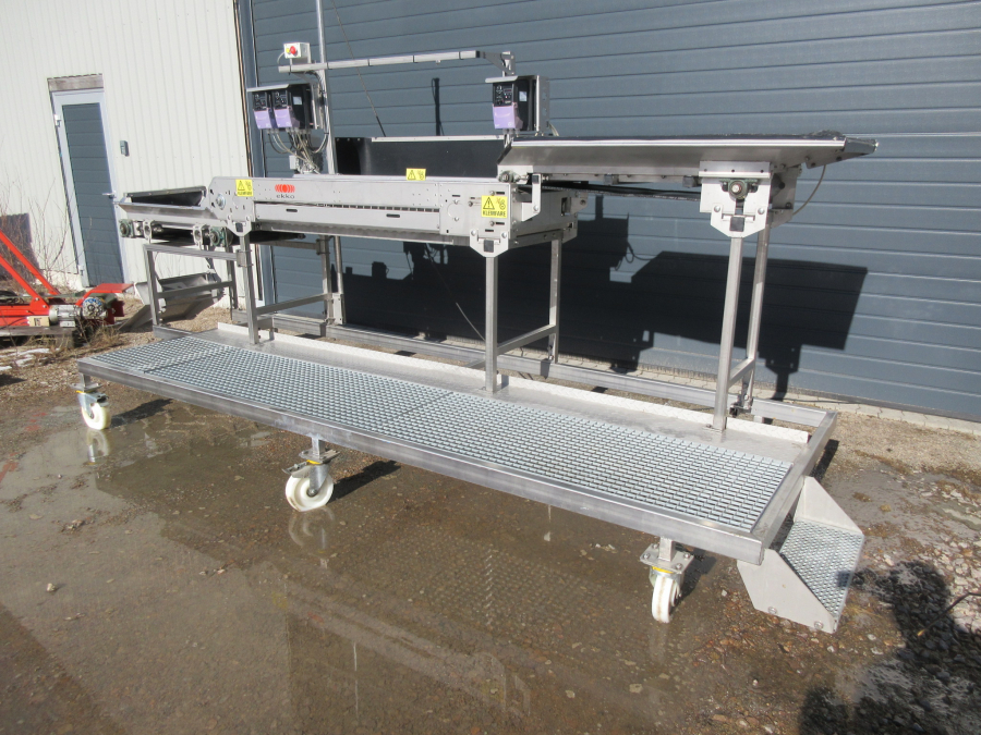 5795 EKKO roller inspection table STAINLESS STEEL