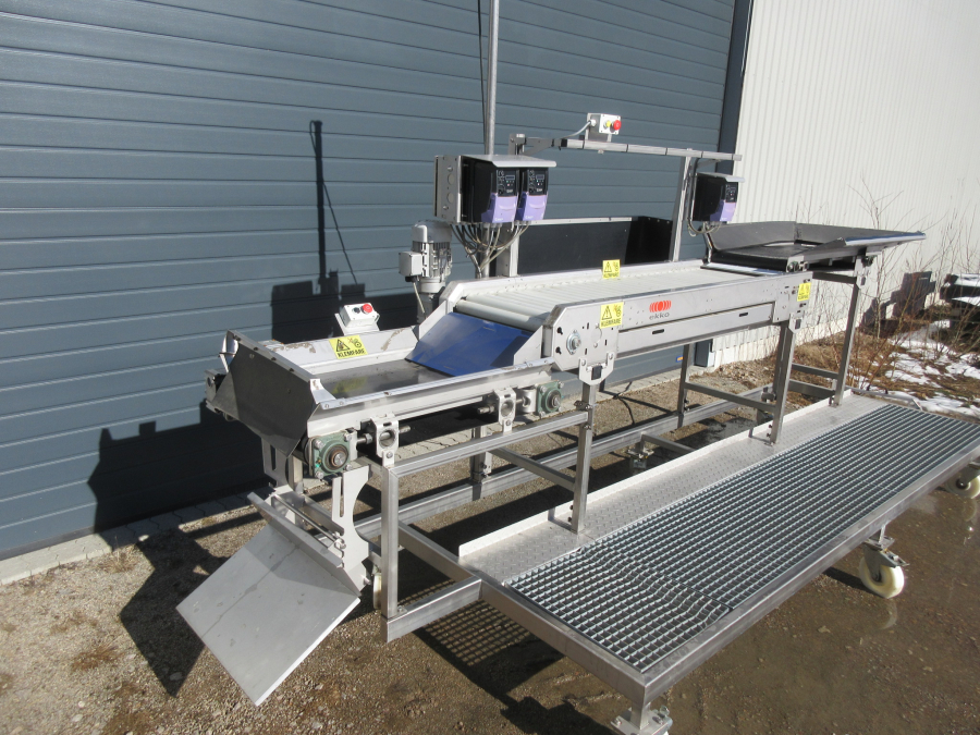 5795 EKKO roller inspection table STAINLESS STEEL
