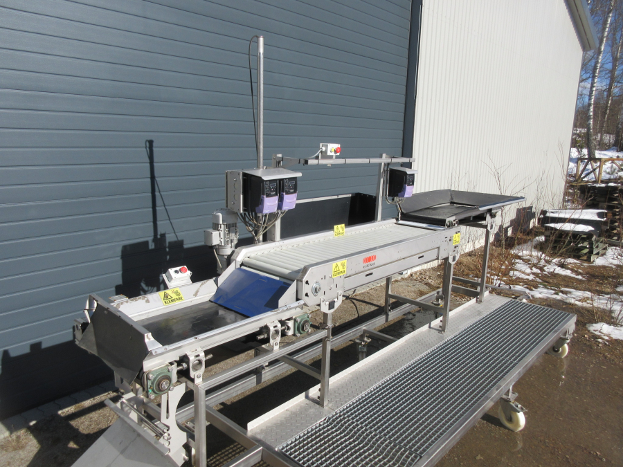 5795 EKKO roller inspection table STAINLESS STEEL