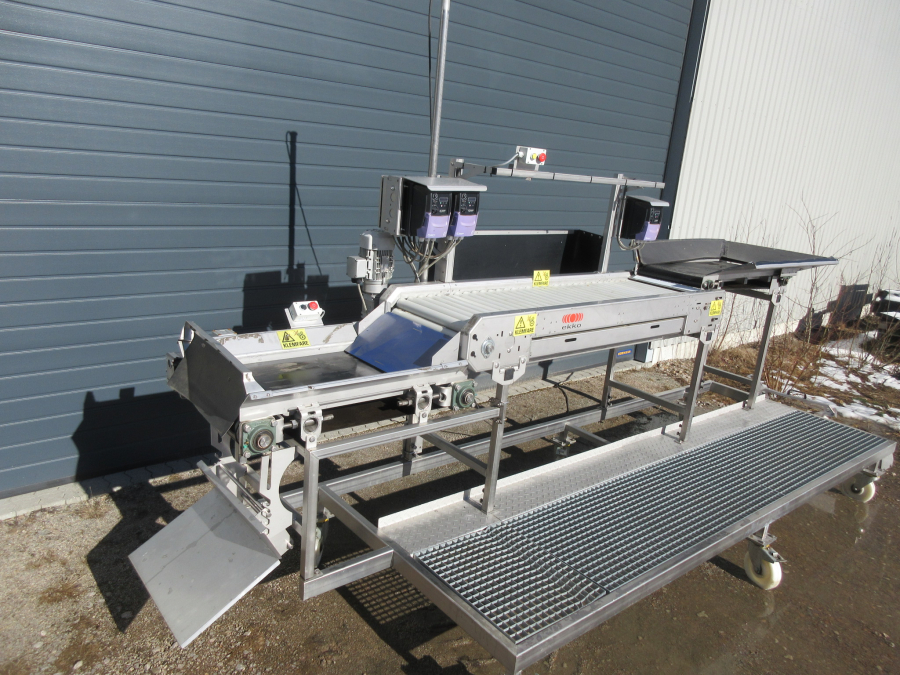 5795 EKKO roller inspection table STAINLESS STEEL