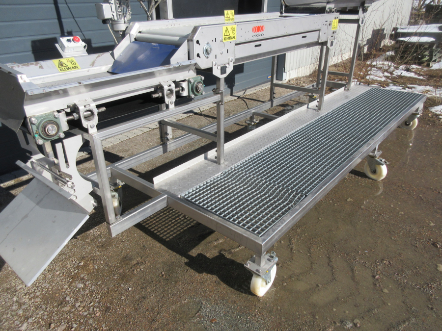 5795 EKKO roller inspection table STAINLESS STEEL