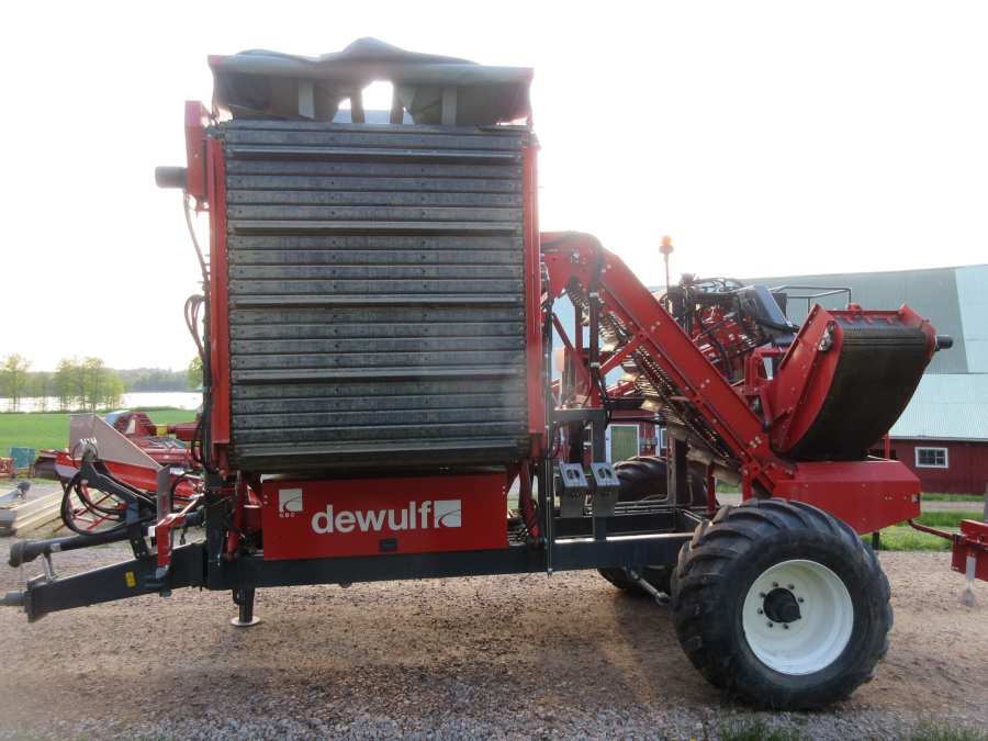 5813 Dewulf GBC carrot harvester 1 row with bunker