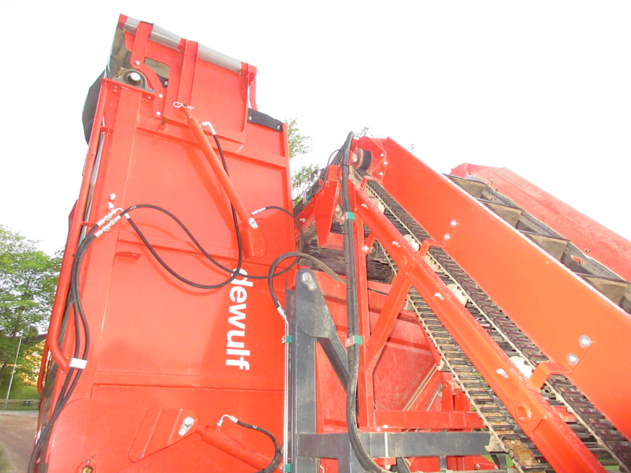 5813 Dewulf GBC carrot harvester 1 row with bunker