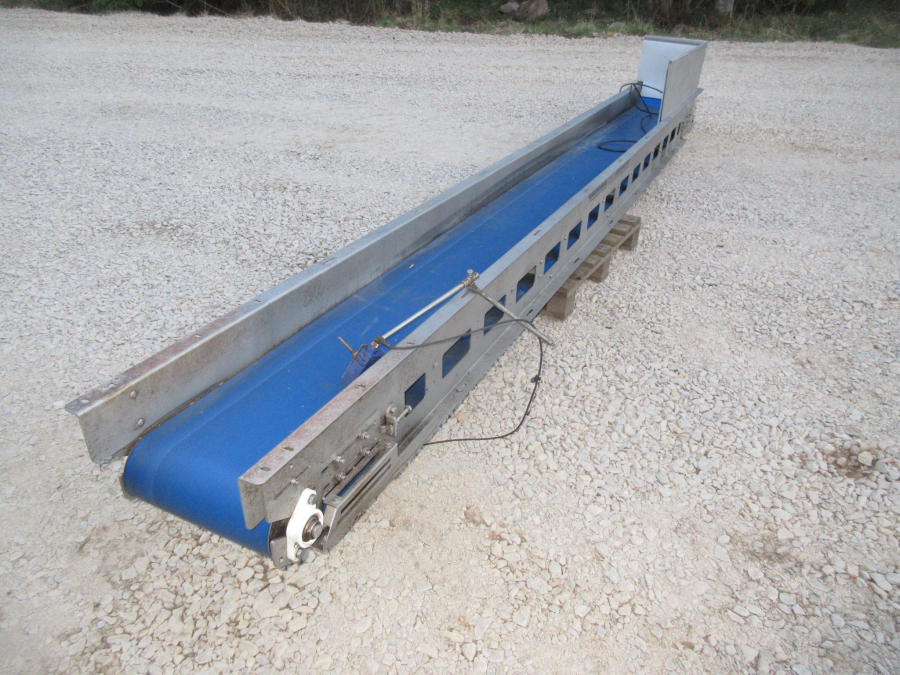 5837 EMVE plain conveyor 4500x350 mm Stainless steel