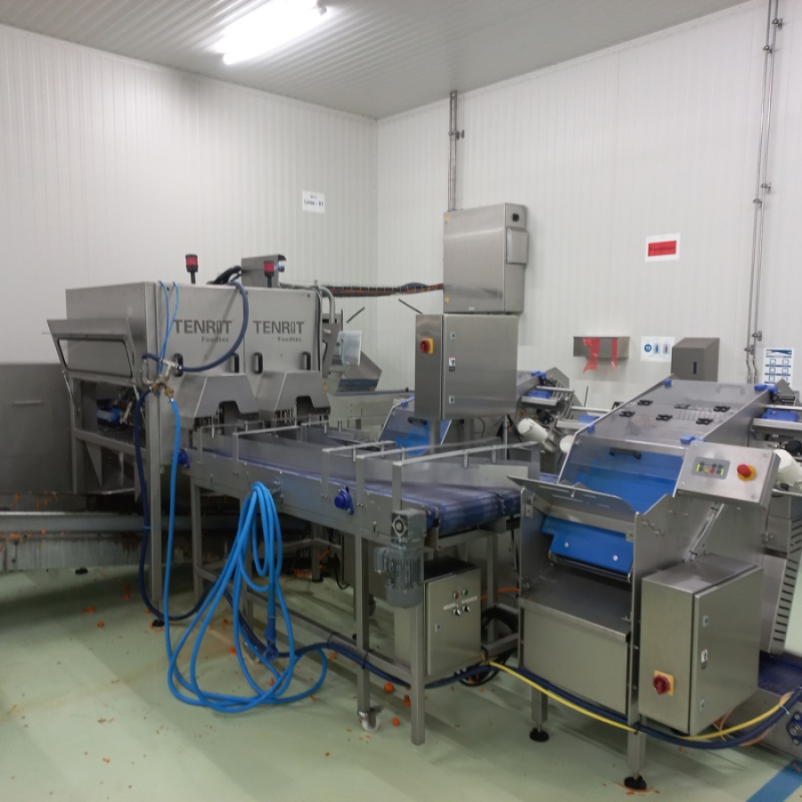 5966 Tenrit plus C16 carrot peeling line with top and tail