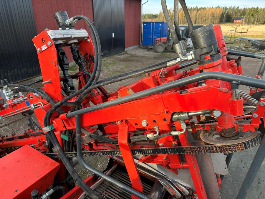 6079 Dewulf carrot harvester with elevator
