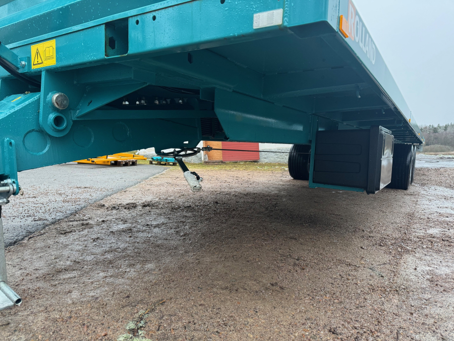 6102 Rolland flatbed trailer 12 m. Box trailer