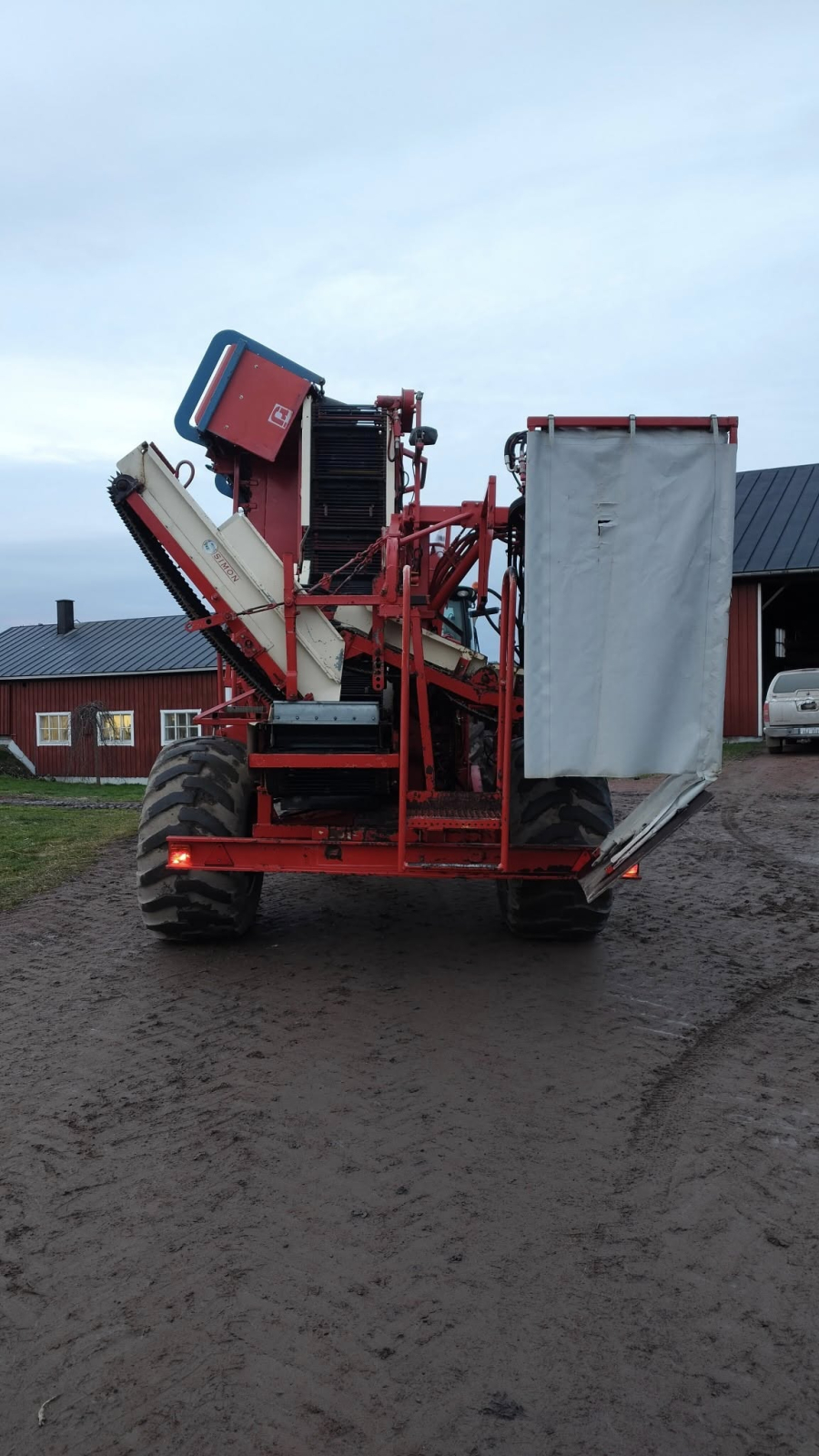 6267 Simon carrot harvester R1B3 with bunker