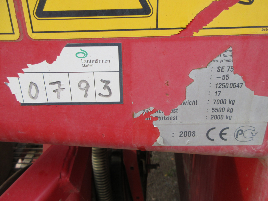 6281 Grimme SE85-55 potato harvester