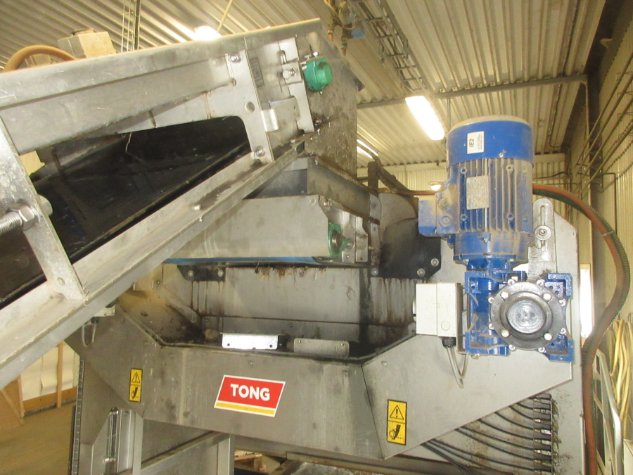 6292 Tong potato washing line with destoner and polisher Stainless steel