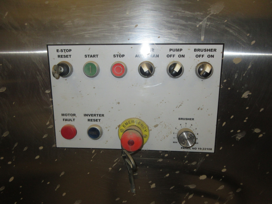 6292 Tong potato washing line with destoner and polisher Stainless steel
