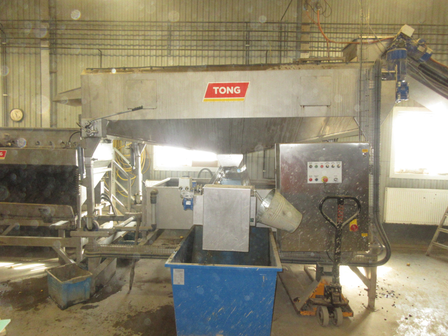 6292 Tong potato washing line with destoner and polisher Stainless steel