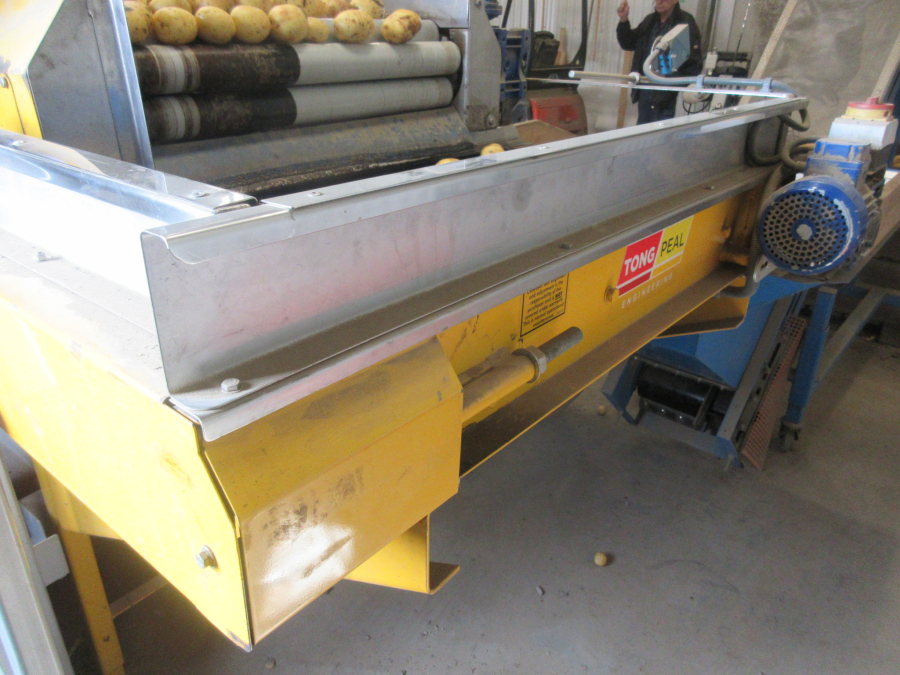 6292 Tong potato washing line with destoner and polisher Stainless steel