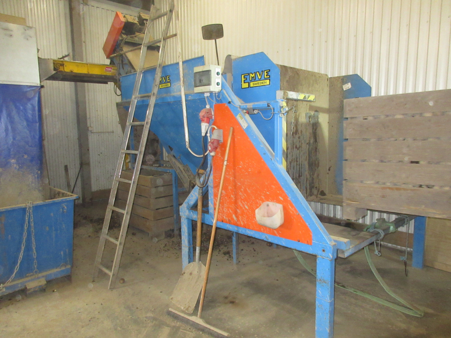 6292 Tong potato washing line with destoner and polisher Stainless steel