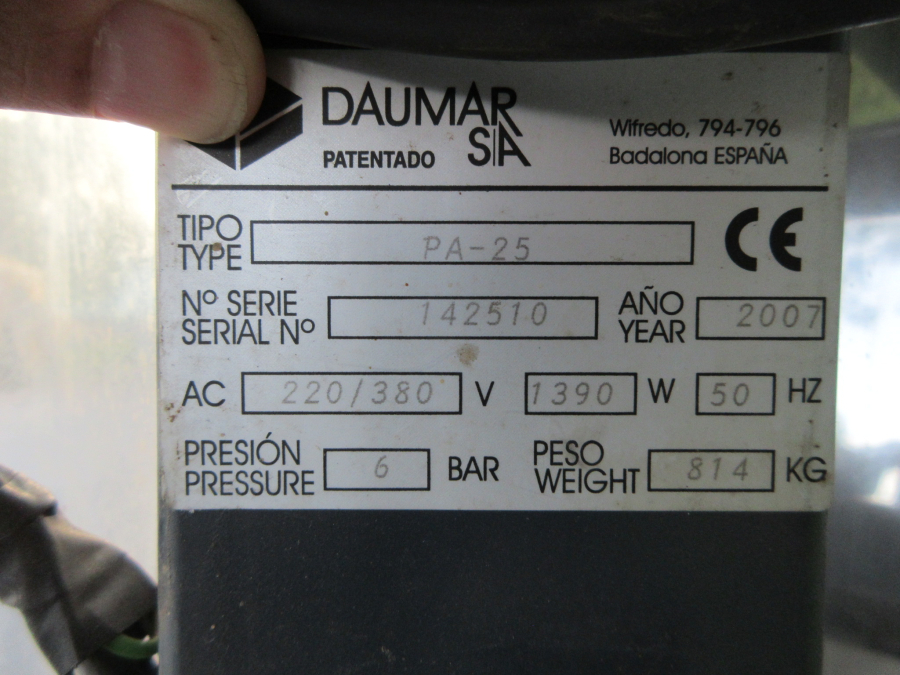 6301 Daumar PA-25 multihead weigher