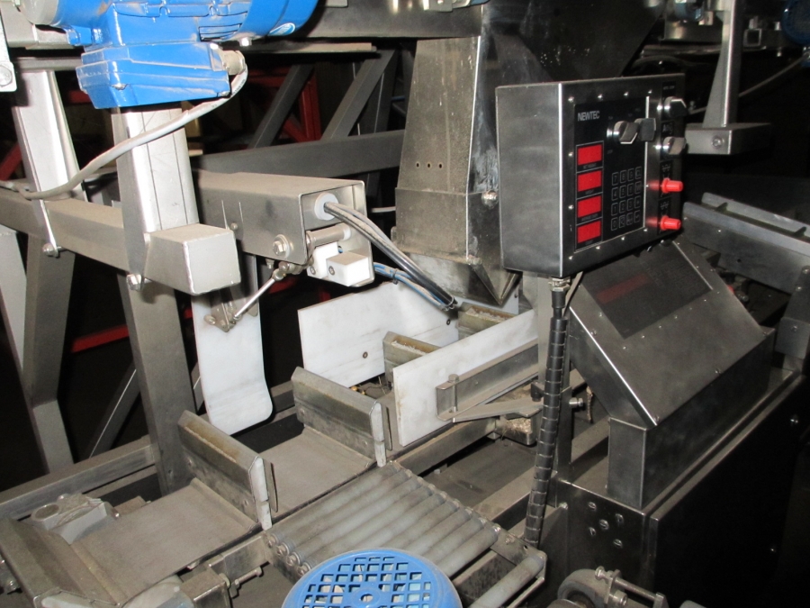 3732 Newtec 3013MD multi head weigher and packaging line för trays