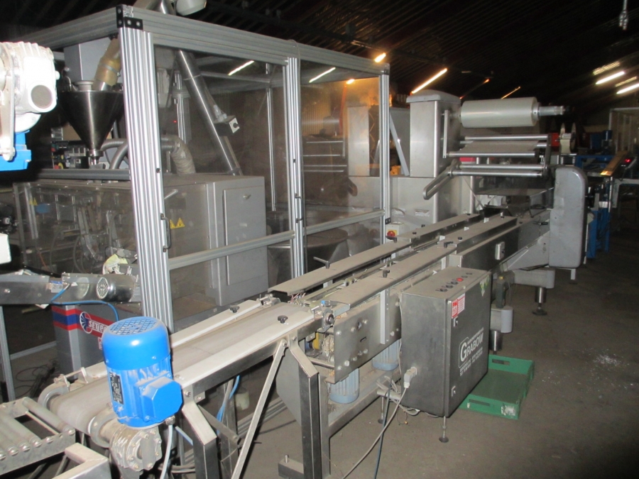 3732 Newtec 3013MD multi head weigher and packaging line för trays