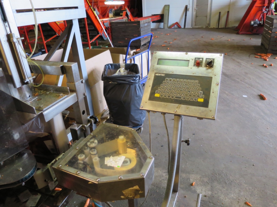 4032 Newtec 3009 weigher with bagging line for carrots