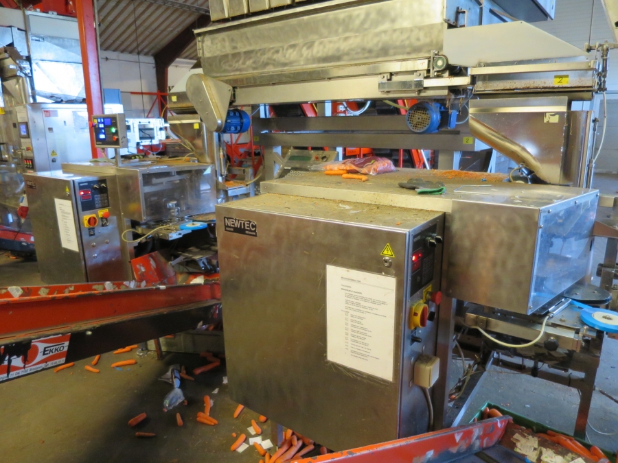 4032 Newtec 3009 weigher with bagging line for carrots