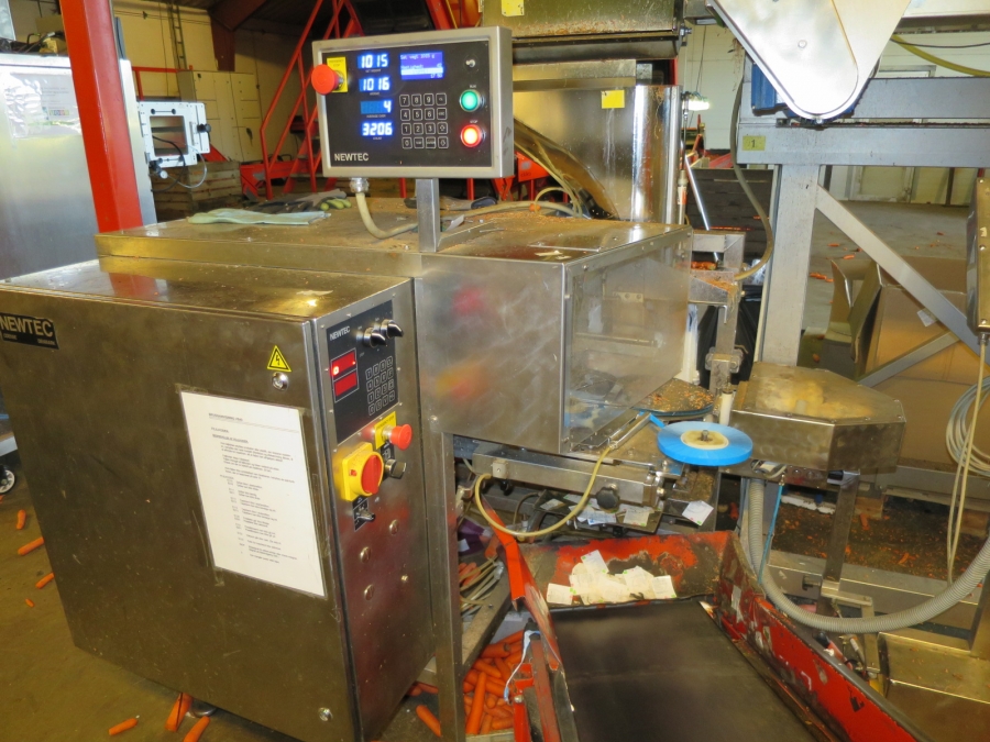 4032 Newtec 3009 weigher with bagging line for carrots